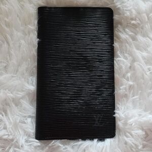 Louis Vuitton Epi Brazza leather wallet black